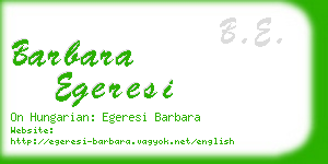 barbara egeresi business card